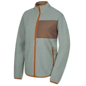 Bluzy sportowe damskie - Bluza damska Husky Addy zip L Rozmiar: L / Kolor: zielony - miniaturka - grafika 1