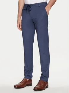 Bugatti Chinosy 4036 56810A Niebieski Slim Fit - Spodnie męskie - miniaturka - grafika 1