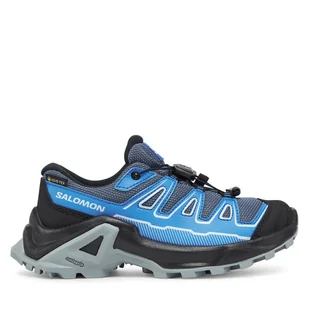 Trekkingi Salomon X Ultra Gore-Tex L47748500 Szary - Buty trekkingowe dziecięce - miniaturka - grafika 1