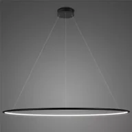 Lampy sufitowe - Lampa wisząca Ledowe Okręgi No.1 Φ200 cm in 4k czarna Altavola Design - miniaturka - grafika 1