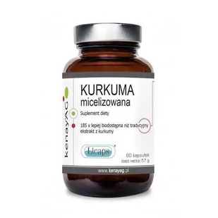 Kenay Kurkuma micelizowana 60kaps. Licaps 21KEKKURM6 - Suplementy naturalne - miniaturka - grafika 1