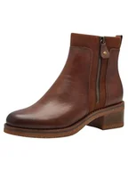 Kozaki damskie - Marco Tozzi Damskie botki Zip+Slip 2-25064-43 modne kozaki, Cognac Comb, 40 EU, Cognac Comb, 40 EU - miniaturka - grafika 1