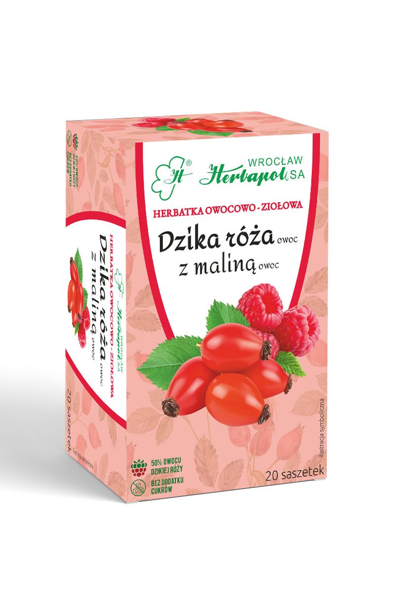 HERBAPOL DZIKA RÓŻA Z MALINĄ FIX (20x3g)