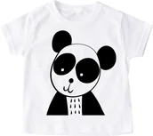 Koszulki dla dziewczynek - koszulka z pandą dla dziewczynki - miniaturka - grafika 1