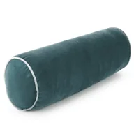 Poszewki na poduszki - Poszewka dekoracyjna wałek GAJA5 15x45 Eurofirany ciemnoniebieska z lamówką - miniaturka - grafika 1