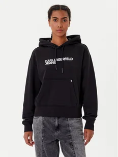 Karl Lagerfeld Jeans Bluza A2W20053 Czarny Regular Fit - Bluzy damskie - miniaturka - grafika 1
