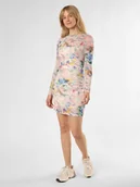 Sukienki - EDITED Sukienka damska Kobiety Sztuczne włókno wielokolorowy|różowy wzorzysty, 34 - miniaturka - grafika 1