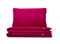 Pościel dla dzieci - pościel basic malinowy 100x135 cm + 1x 60x40 cm - miniaturka - grafika 1