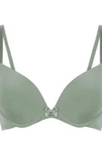 Biustonosze - Hunkemöller Biustonosz usztywniany z fiszbinami Plunge Zielony - miniaturka - grafika 1