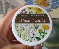 Żele i maści lecznicze - Franciszkańska MAŚĆ 4 ZIOŁA 100g Herbarium Św. Franciszka - miniaturka - grafika 1