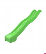 Place zabaw - ŚLIZG ZJEŻDŻALNIA 3METRY WODNA jasno zielona - miniaturka - grafika 1