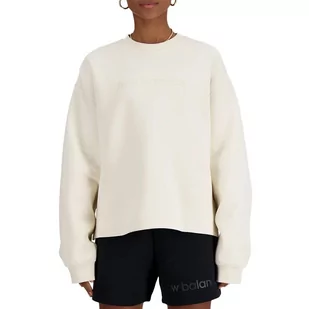 Bluza New Balance WT41556LIN - beżowa - Bluzy sportowe damskie - miniaturka - grafika 1