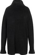 Swetry damskie - Timezone Damski sweter z krótkim rękawem, szary melanż, L - miniaturka - grafika 1