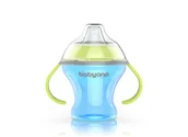 Kubki dla dzieci - BabyOno Kubek niekapek z miękkim ustnikiem Natural Nursing 180 ml 3m+) zielony - miniaturka - grafika 1