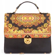 Torebki damskie - Torebka Damska Mała Listonoszka Wizytowa Elegancka Ekoskóra Orientalny Wzór - miniaturka - grafika 1