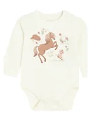 Body dla niemowląt - COOL CLUB Body w kolorze kremowym - miniaturka - grafika 1