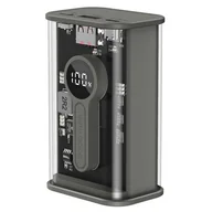Powerbanki - Gembird PowerBank Transparentny 9000 mAh QC3.0 Czarny - miniaturka - grafika 1