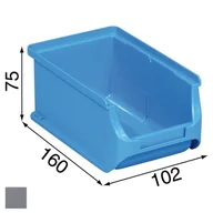 Skrzynki i torby narzędziowe - Allit pojemnik ProfiPlus nr 2, szary 102x160x75mm (456222) - miniaturka - grafika 1