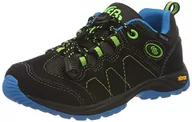 Buty dla chłopców - Brütting Bergen Low Chłopcy Półbuty trekkingowe i turystyczne, antracytowy/niebieski/cytrynowy, 35 EU - miniaturka - grafika 1
