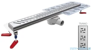 Wiper New Premium Tivano Odpływ liniowy z kołnierzem 60 cm syfon drop 50 poler 500.0167.01.060 | - Syfony - miniaturka - grafika 4