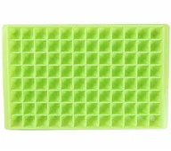 Akcesoria do lodu - Silikonowa FOREMKA do LODU na 96 Kostek zielony pastel AG918 - miniaturka - grafika 1