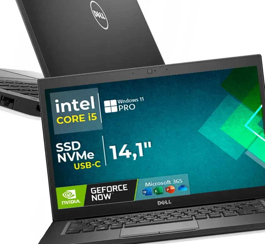 Dell E7480 i5 x 3Ghz 16GB 256GB GeForce Now Office W11
