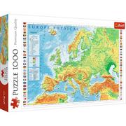 Puzzle - Trefl Puzzle 1000 elementów Mapa fizyczna Europy - miniaturka - grafika 1