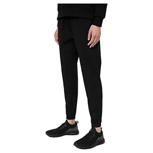 4F Spodnie damskie, Głęboki czarny, S - Spodnie damskie - miniaturka - grafika 1