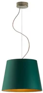 Lampy sufitowe - Lampa wisząca do salonu z abażurem TUNIS GOLD - miniaturka - grafika 1