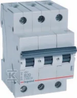 Bezpieczniki elektryczne - Legrand Wyłącznik nadprądowy RX3 3P B20 419170 - miniaturka - grafika 1