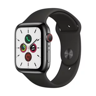 Apple Watch Series 5 Cellular 44mm Gwiezdna czerń (MWWK2WB/A) - Smartwatch - miniaturka - grafika 1