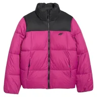 Kurtki i kamizelki sportowe damskie - Kurtka damska 4F Down Jacket F581 Rozmiar: L / Kolor: różowy - miniaturka - grafika 1