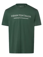 Koszulki męskie - Tom Tailor Denim - T-shirt męski, zielony - miniaturka - grafika 1