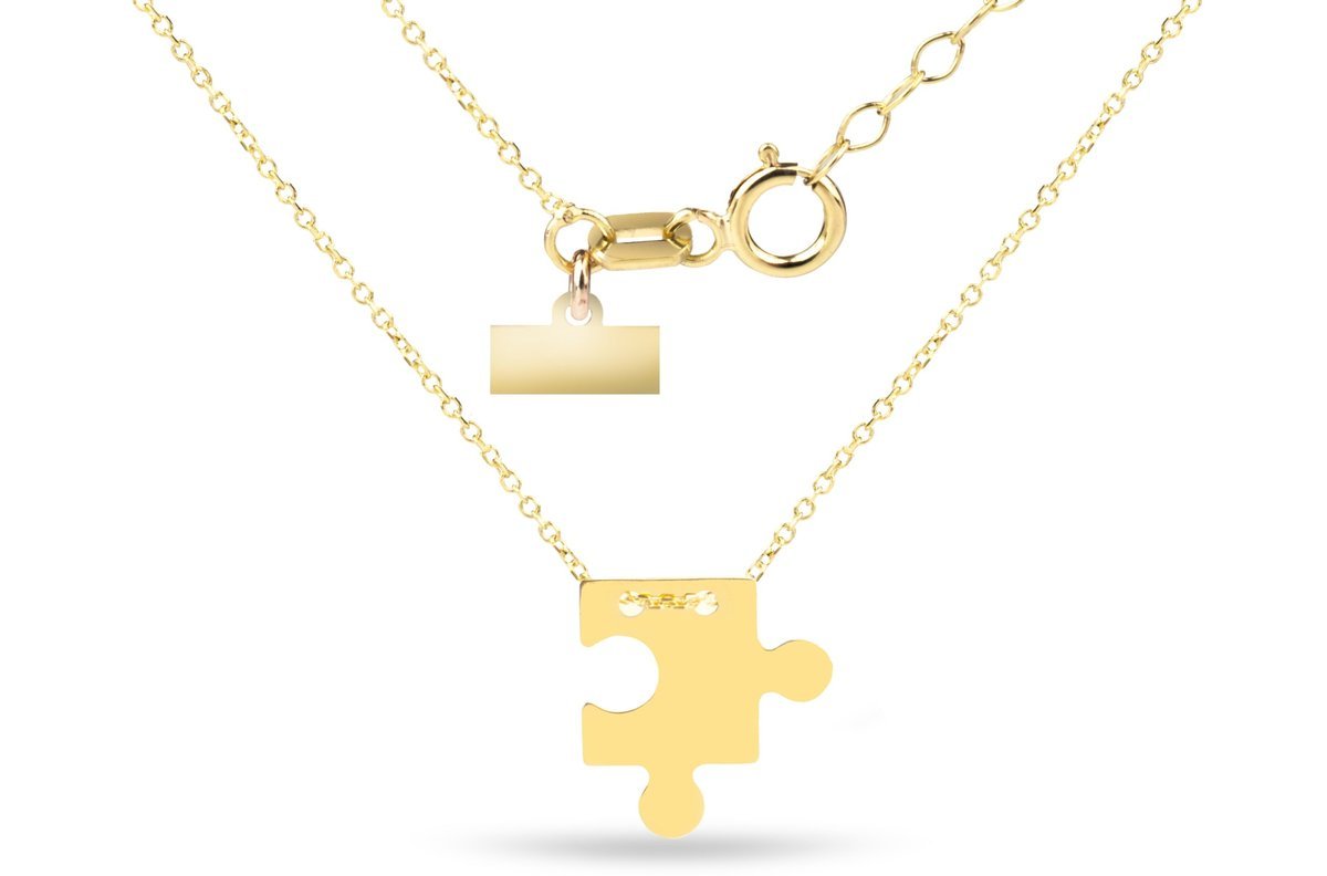 ZŁOTY NASZYJNIK GWIAZD CELEBRYTKA PUZZEL 585