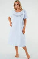 Piżamy damskie - Damska koszula nocna z krótkim rękawem niebieska Zarita, Kolor niebieski, Rozmiar L, Italian Fashion - Primodo.com - miniaturka - grafika 1