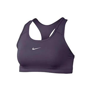 Nike Sportowy biustonosz Swoosh Bra Pad Sports Dark Raisin/(White) XS - Biustonosze - miniaturka - grafika 1