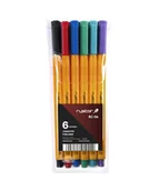 Cienkopisy - Rystor Cienkopisy RC-04 Komplet 6 kolorów - miniaturka - grafika 1