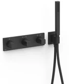 Baterie wannowe i prysznicowe - Bateria podtynkowa TRES B-system Czerń Matowa 30725401NM - miniaturka - grafika 1