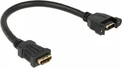 Kable - Delock Kabel Cable HDMI A female HDMI A female panel-mount 25 cm 85100 - miniaturka - grafika 1