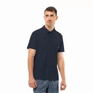 Koszulki męskie - Męska koszulka polo Jack Wolfskin TERRAL POLO M night blue - XXL - miniaturka - grafika 1