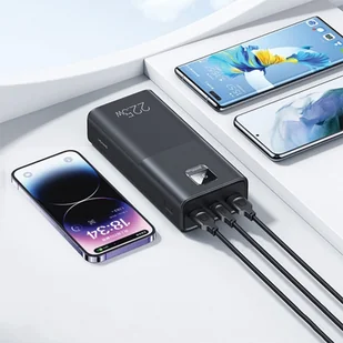 USAMS Powerbank PB68 30000mAh 20W PD+QC 3.0 Fast charging Digital Display czarny/black XY 30KCD19101 US-CD191 - Powerbanki - miniaturka - grafika 7