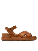 Sandały damskie - Roxy Sandały ARJL200848 Brązowy - miniaturka - grafika 1