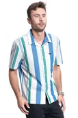 Koszule damskie - Koszula Męska Lee Ss Resort Shirt Summer Blue L67Pdvnj-2Xl - LEE - miniaturka - grafika 1