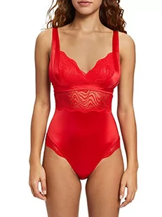 ESPRIT Damskie body Moving Lace, miękkie, czerwone, M, czerwony, M - Body - miniaturka - grafika 1