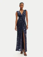 Sukienki - Rinascimento Sukienka wieczorowa CFC0123067003 Granatowy Regular Fit - miniaturka - grafika 1