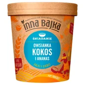 Szybkie dania obiadowe - Inna Bajka | Aybioo Sp. z o.o. ul. Poznańska 16 lo Inna Bajka | Aybioo Sp z o.o ul Poznańska 16 lo Owsianka kokos i ananas 70 g Inna Bajka M00-50E2-18973 - miniaturka - grafika 1