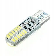 Żarówki samochodowe - Żarówka Led W5w T10 Postojówki 24 Led Silicon Moc - miniaturka - grafika 1