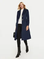 Płaszcze damskie - ARTIGLI Płaszcz przejściowy ACCP000163 Granatowy Regular Fit - miniaturka - grafika 1