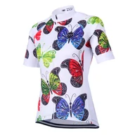 Koszulki sportowe damskie - Koszulka rowerowa damska madani Butterflies - miniaturka - grafika 1