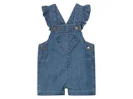 Spodenki dla niemowląt - Lupilu Spodnie ogrodniczki niemowlęce z biobawełny Niebieski 86 - miniaturka - grafika 1